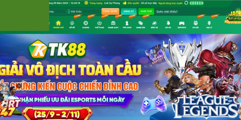 Hoàn thành thao tác đăng nhập TK88