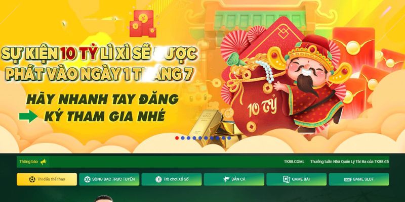 Sơ lược về khuyến mãi TK88 2024
